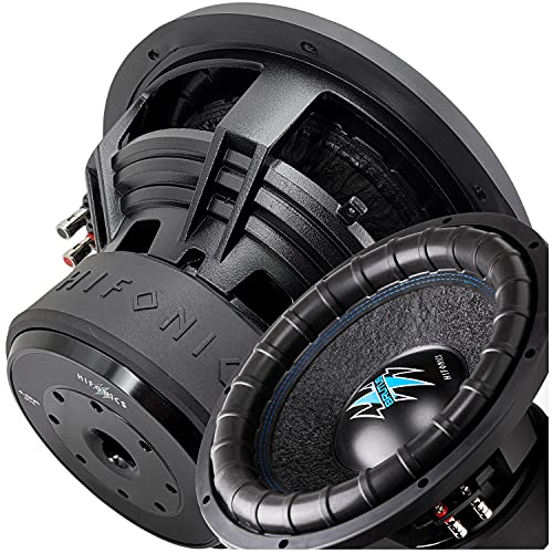 Hifonics BRW15D4 3000 Watts 15 Inch Brutus Car Audio Subwoofer with Heavy Gauge, Powder Coated, Aluminum Die-Cast Basket, Dual 70 Oz Magnet, 3 Inches Voice Coil - Dual 4 Ohm - 15 in Hifonics BRW15D4 3000 Watts 15 Inch Brutus Car Audio Subwoofer with Heavy Gauge, Powder Coated, Aluminum Die-Cast Basket, Dual 70 Oz Magnet, 3 Inches Voice Coil - Dual 4 Ohm - 15 in